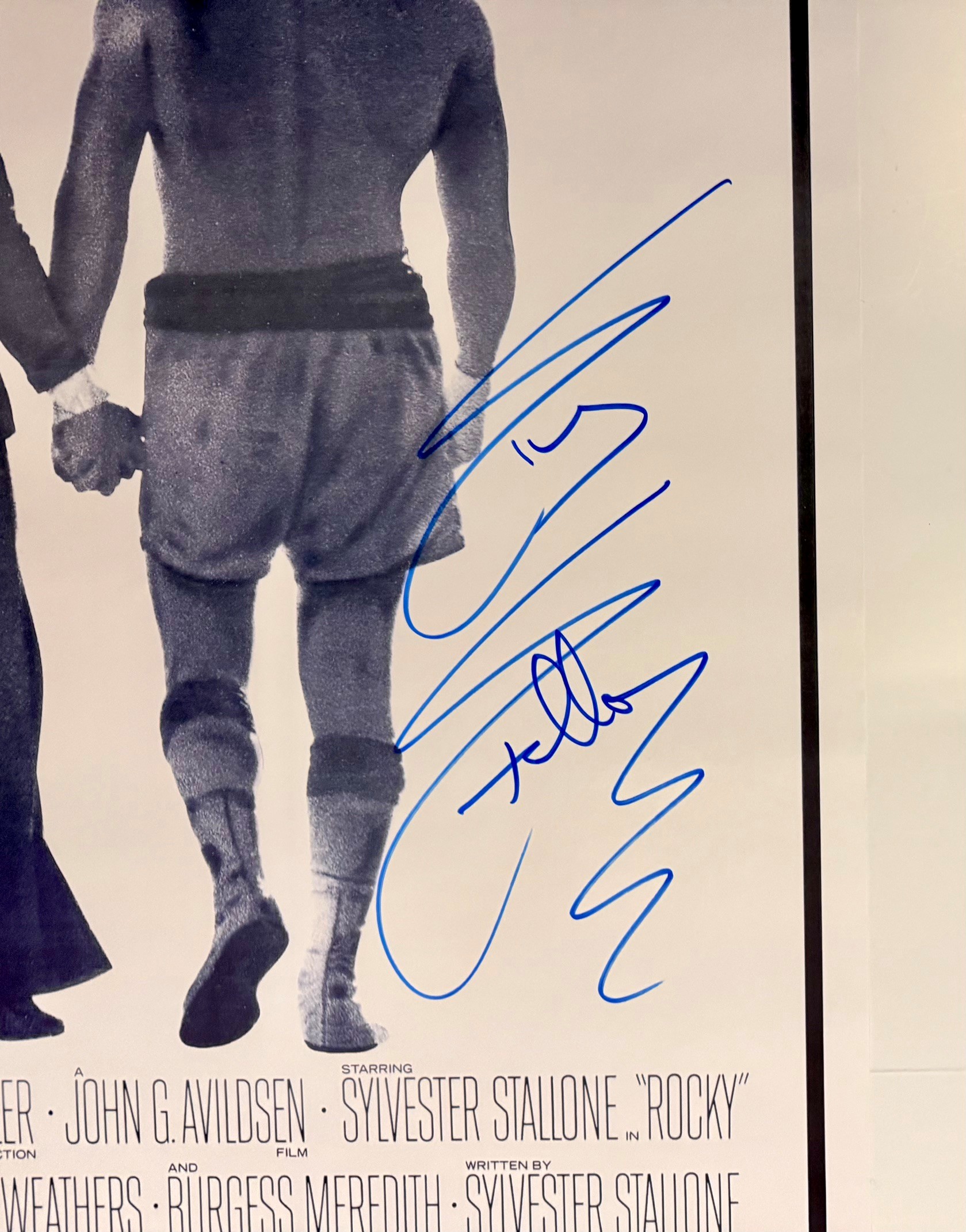 Sylvester Stallone Autographed ROCKY Movie Poster - full size 27x40 - Beckett BAS COA - Image 3