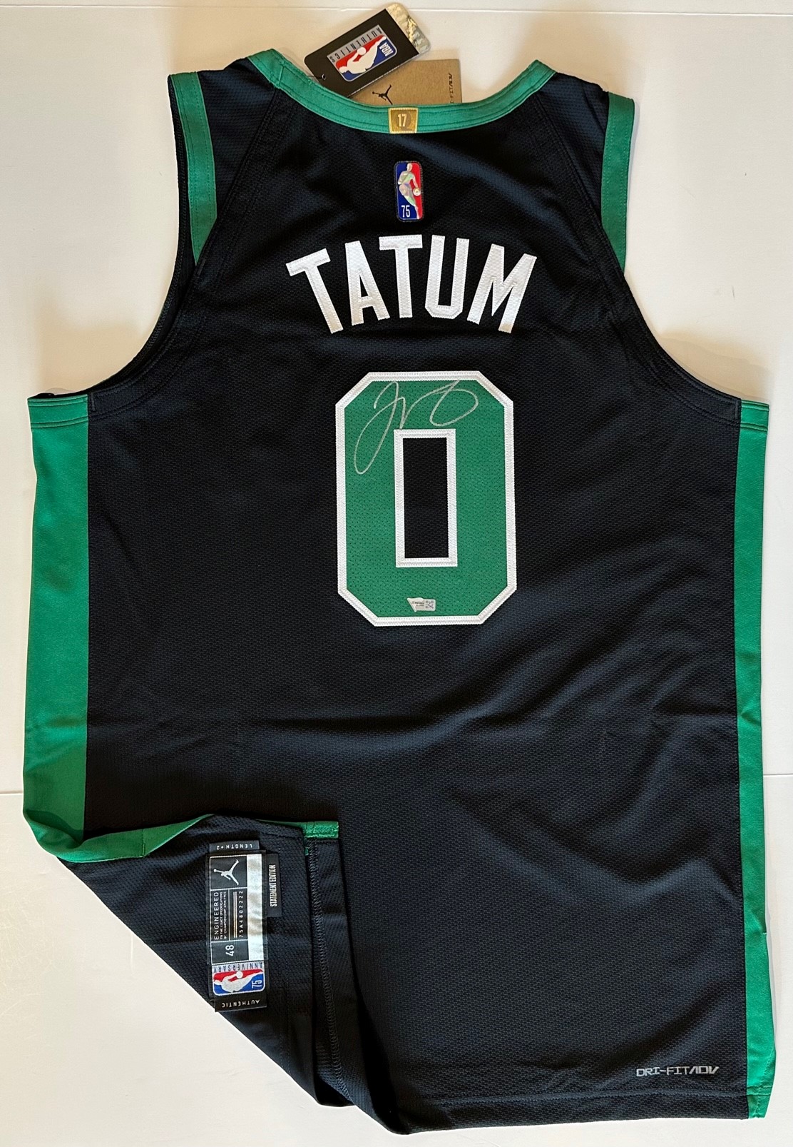 Jayson Tatum Autographed Celtics Black Statement Edition Nike