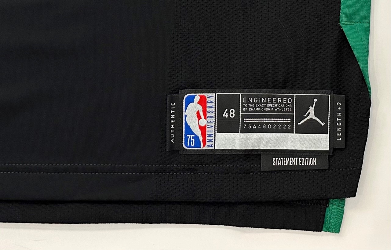 Jayson Tatum Autographed Celtics Black Statement Edition Nike Jersey size  48 Fanatics