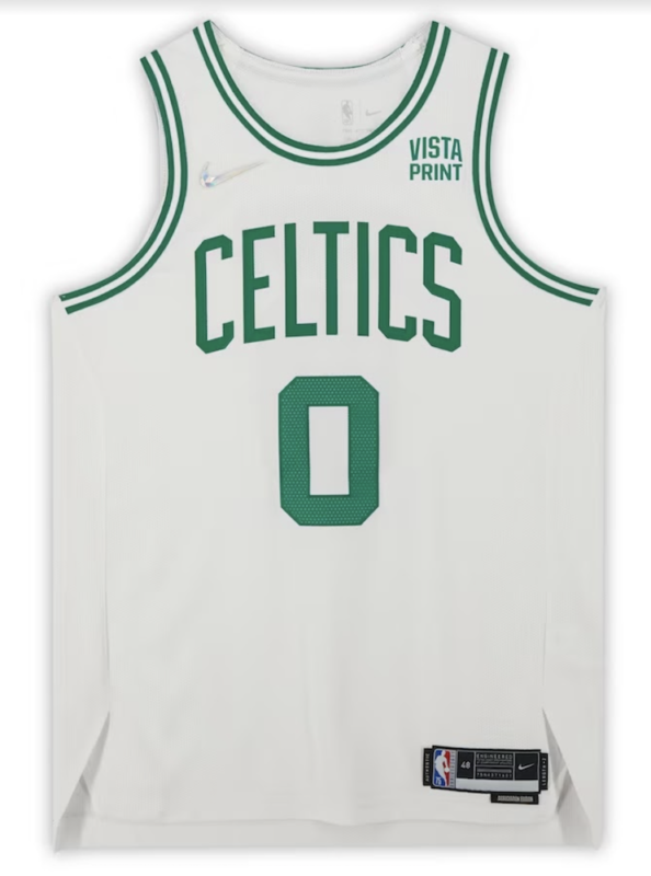 Jayson Tatum Boston Celtics Autographed Fanatics Authentic Deluxe Framed  White 2020-21 Nike Swingman Jersey