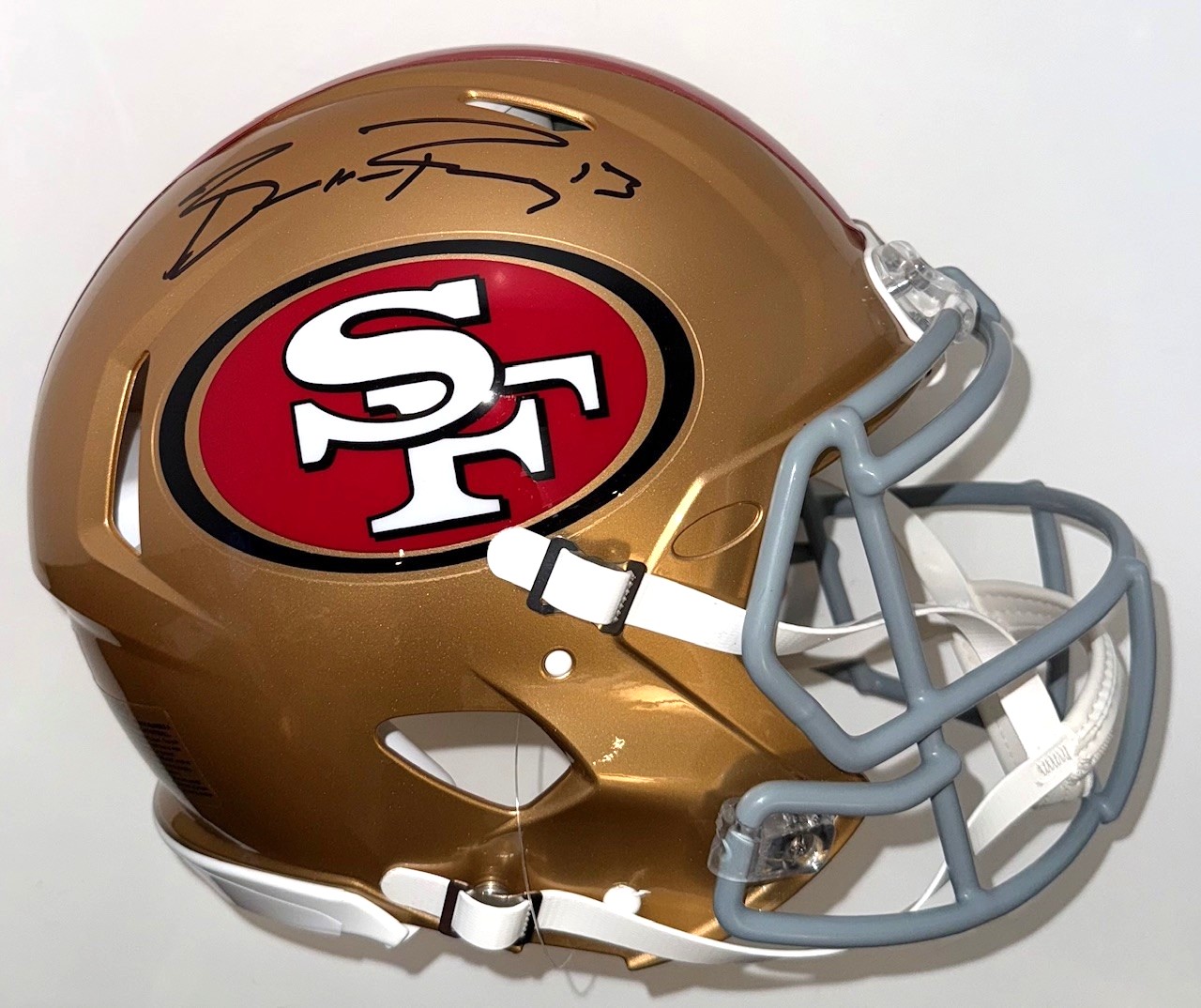 Brock Purdy Signed San Francisco 49ers Football Helmet - Image 3