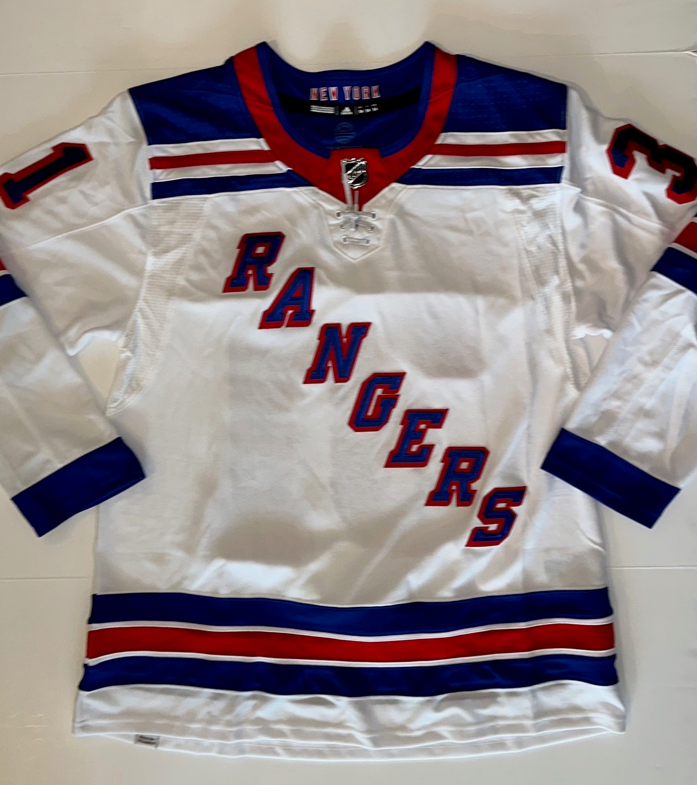Henrik Lundqvist New York Rangers Autographed White Adidas Authentic Jersey