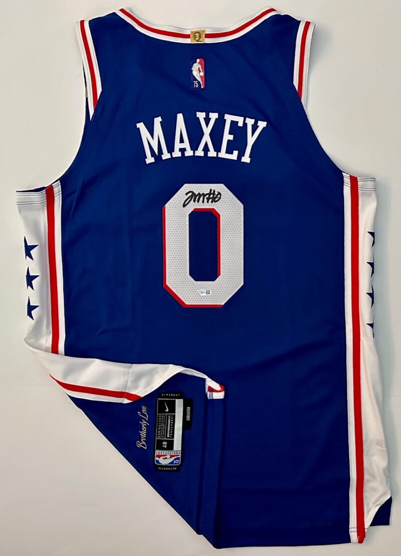 Tyrese Maxey Signed 76ers Authentic Jersey - The Autograph Source