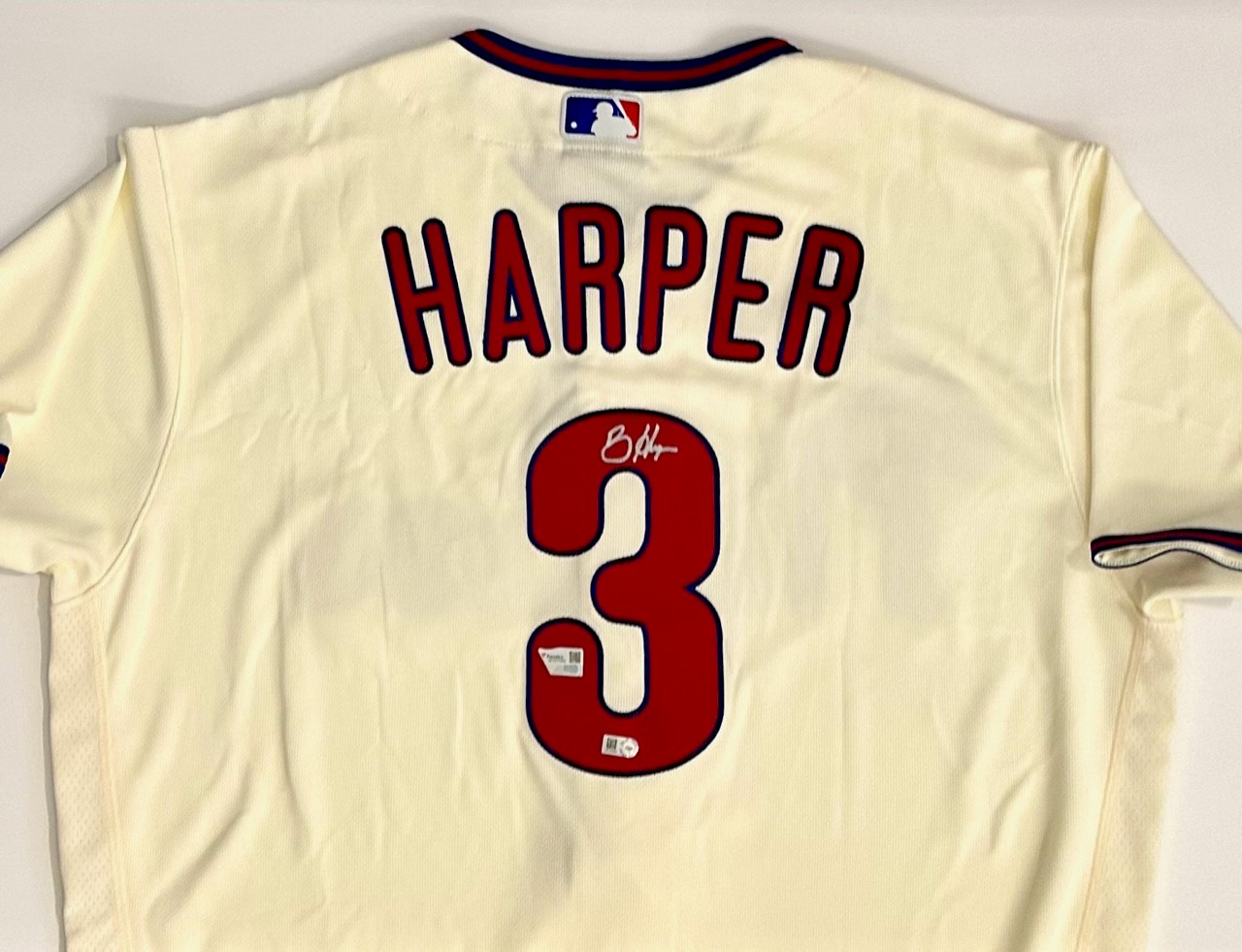 Bryce Harper Autographed White Nike Authentic Baseball Jersey