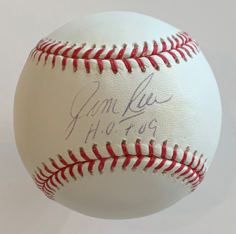 Jim Rice Signed Baseball (light signature) - The Autograph Source