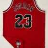 Michael Jordan Autographed Nike Authentic Red Chicago Bulls Jersey - Image 2