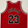 Michael Jordan Autographed Nike Authentic Red Chicago Bulls Jersey - Image 4