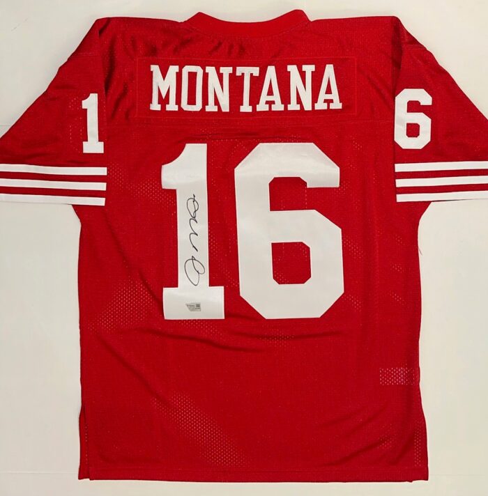 Joe Montana Autographed Mitchell and Ness 49ers Jersey