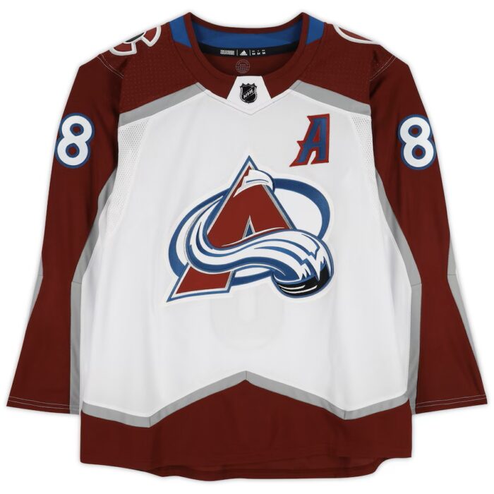 Cale Makar Signed Colorado Avalanche Jersey - Adidas Authentic White - Image 2