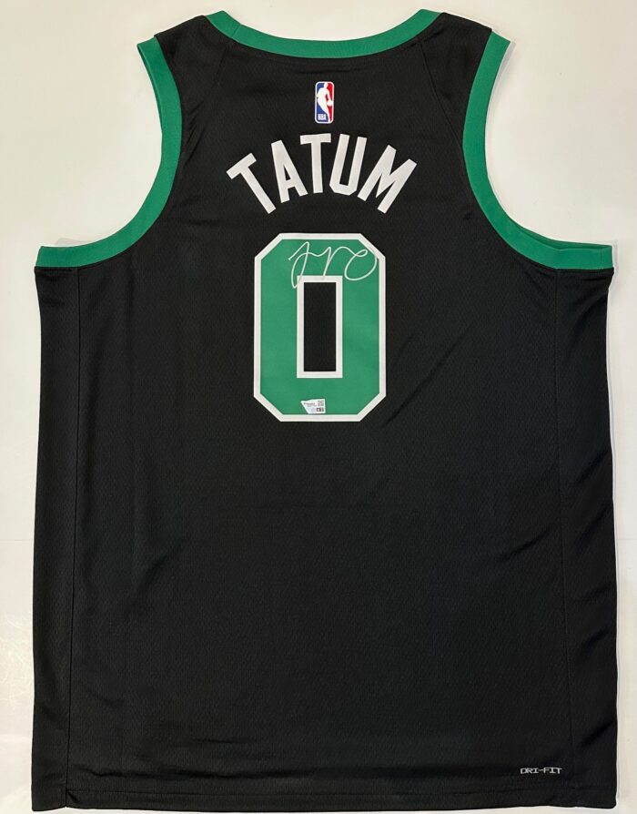 Jayson Tatum Autographed Boston Celtics Nike Swingman Black Jersey - Image 2