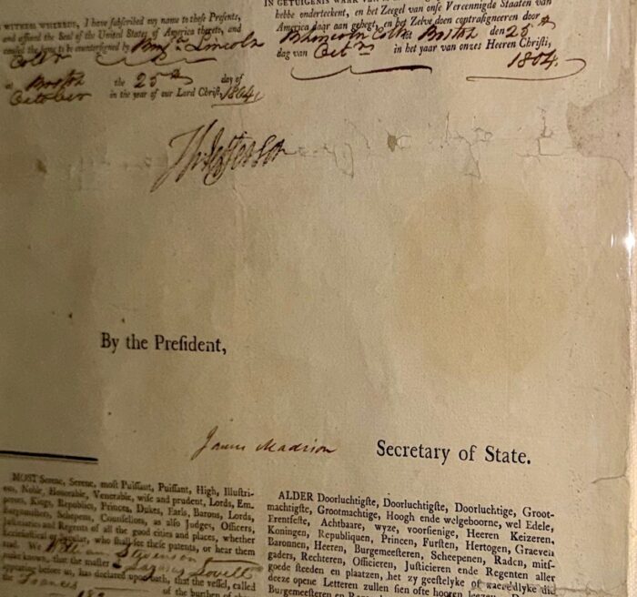 Thomas Jefferson & James Madison Signed Document | DS Ship's Paper Passport - Image 7