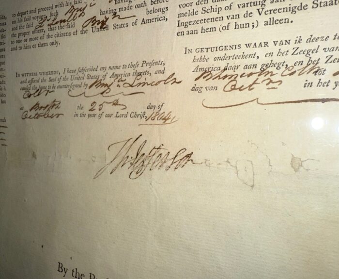 Thomas Jefferson & James Madison Signed Document | DS Ship's Paper Passport - Image 10