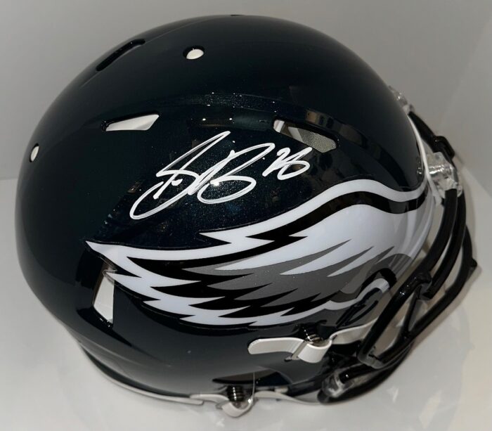 Saquon Barkley Autographed Speed Authentic Eagles Helmet - Image 3