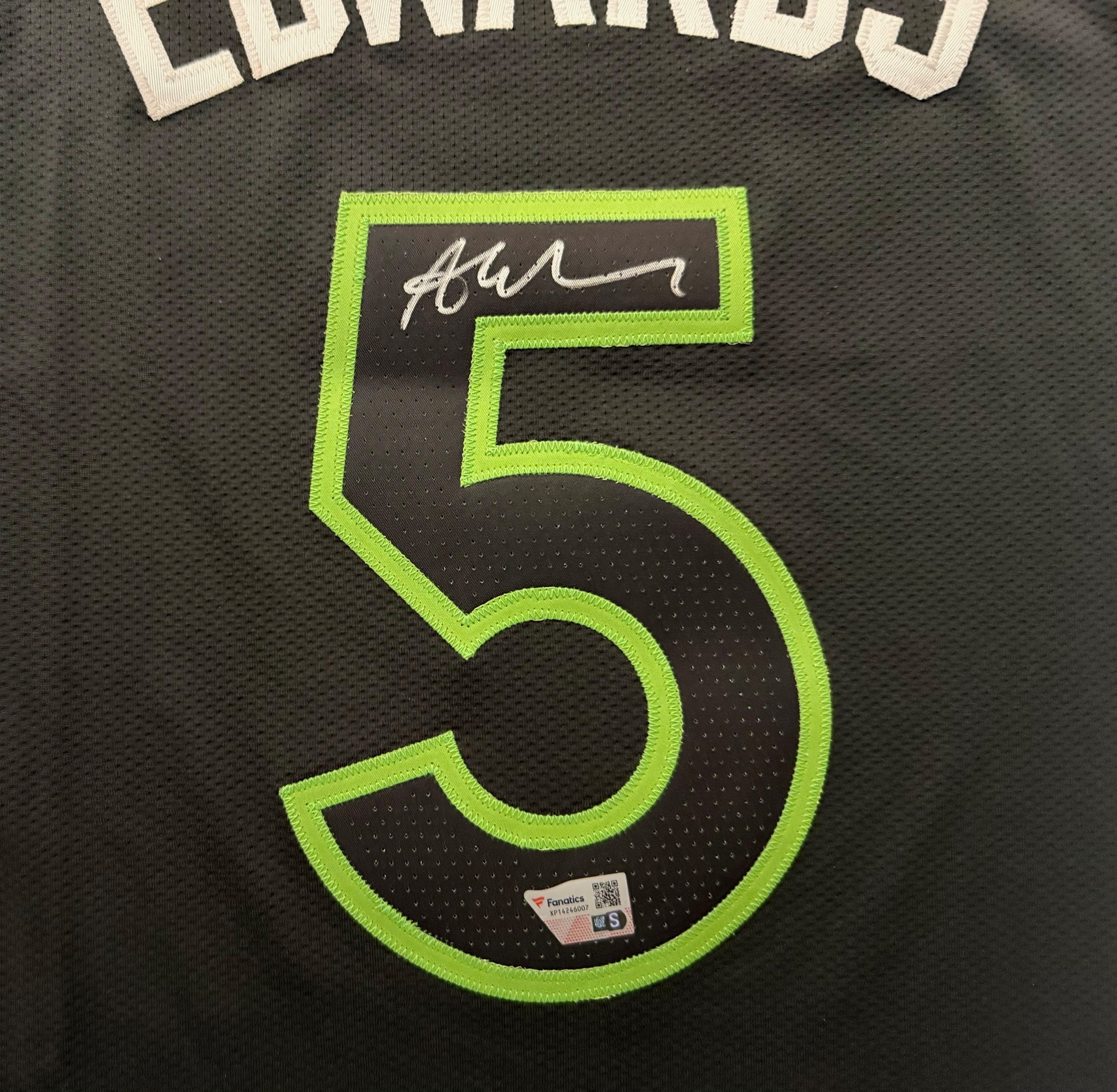 Anthony Edwards Minnesota Timberwolves Autographed Gray Nike