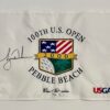 Tiger Woods Autographed 2000 US Open Pebble Beach Pin Flag #168/500  Wire-to-Wire Embroidered