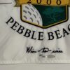 Tiger Woods Autographed 2000 US Open Pebble Beach Pin Flag #168/500  Wire-to-Wire Embroidered - Image 2