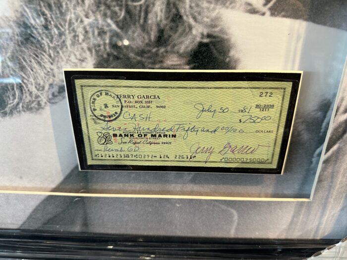 Jerry Garcia Signed Check [Grateful Dead] - Image 2