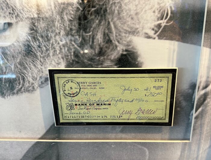 Jerry Garcia Signed Check [Grateful Dead] - Image 3