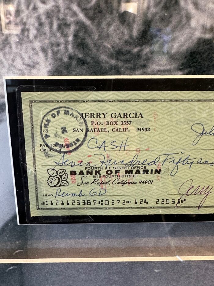 Jerry Garcia Signed Check [Grateful Dead] - Image 4