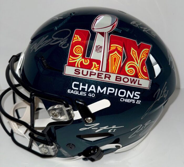 Philadelphia Eagles 2024-25 Super Bowl 59 Champs Team Signed Helmet | SPEEDFLEX AUTHENTIC - Image 2