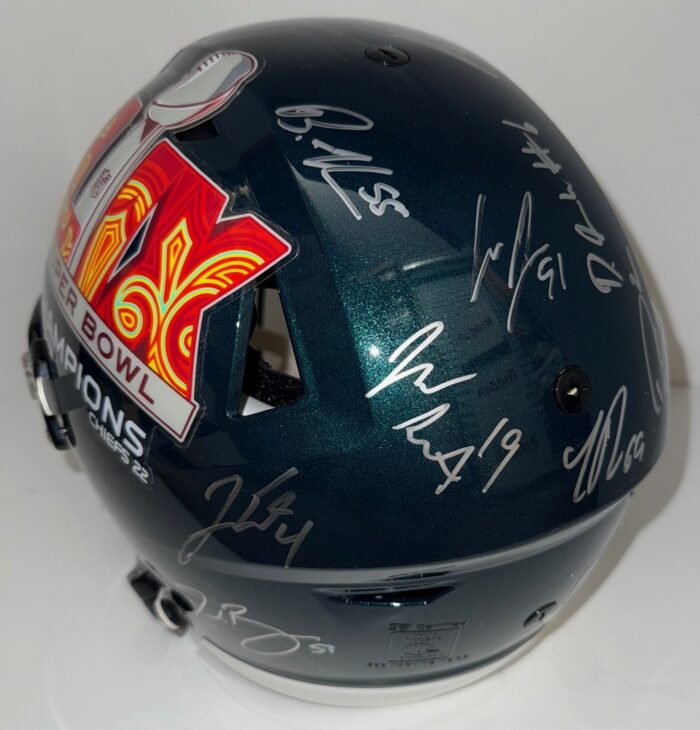 Philadelphia Eagles 2024-25 Super Bowl 59 Champs Team Signed Helmet | SPEEDFLEX AUTHENTIC - Image 3