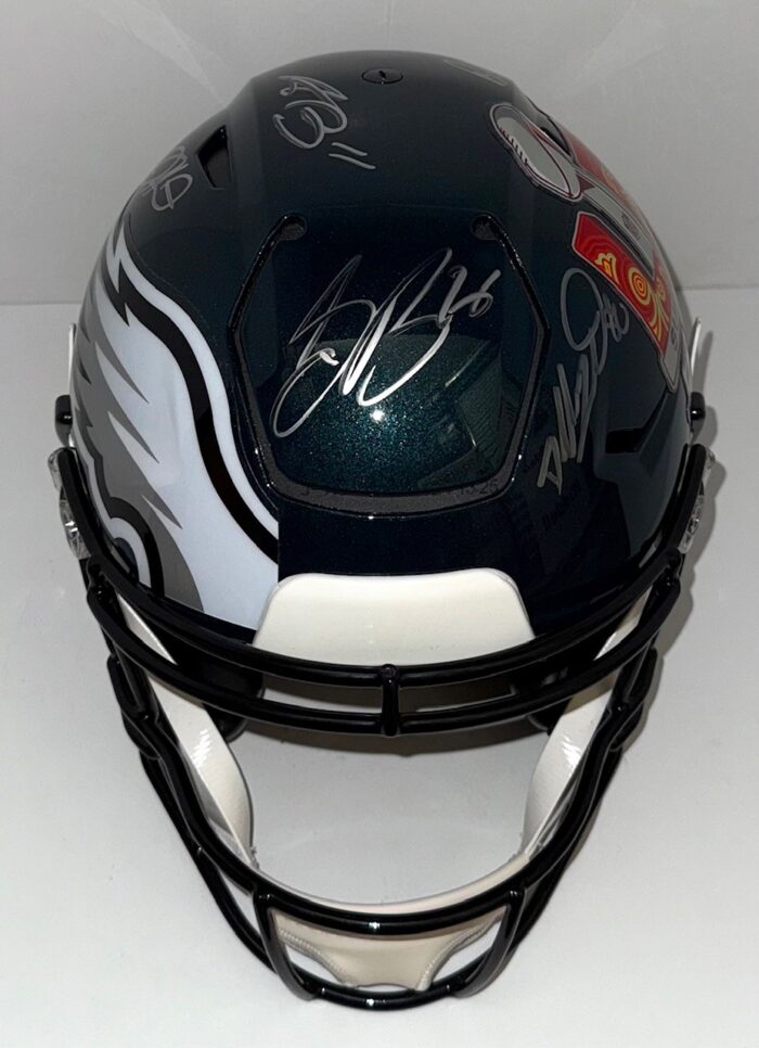 Philadelphia Eagles 2024-25 Super Bowl 59 Champs Team Signed Helmet | SPEEDFLEX AUTHENTIC - Image 5