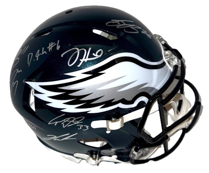 Philadelphia Eagles 2024-25 Super Bowl 59 Champs Team Signed Helmet | SPEED AUTHENTIC