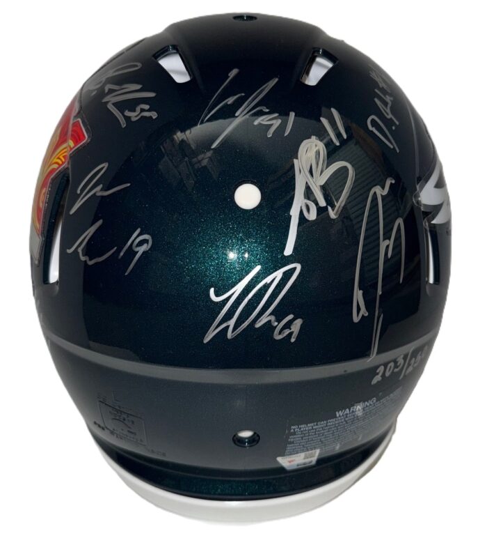 Philadelphia Eagles 2024-25 Super Bowl 59 Champs Team Signed Helmet | SPEED AUTHENTIC - Image 2