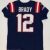 Tom Brady Signed Nike Elite Authentic Blue Patriots Jersey