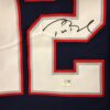 Tom Brady Signed Nike Elite Authentic Blue Patriots Jersey - Image 3