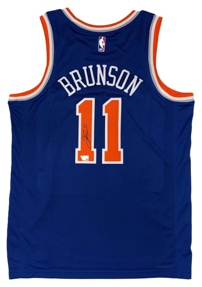 Jalen Brunson Signed New York Knicks Nike Jersey