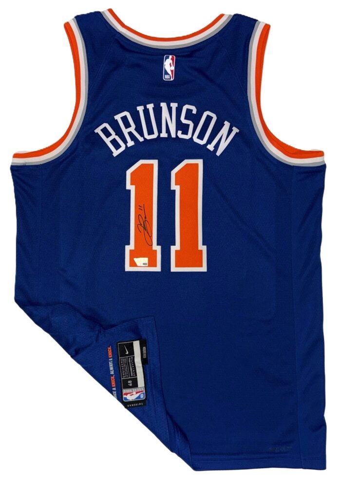 Jalen Brunson Signed New York Knicks Nike Jersey - Image 2
