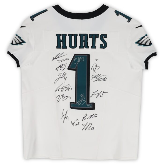 Philadelphia Eagles 2024-25 Super Bowl 59 Champs Team Signed Authentic Jersey