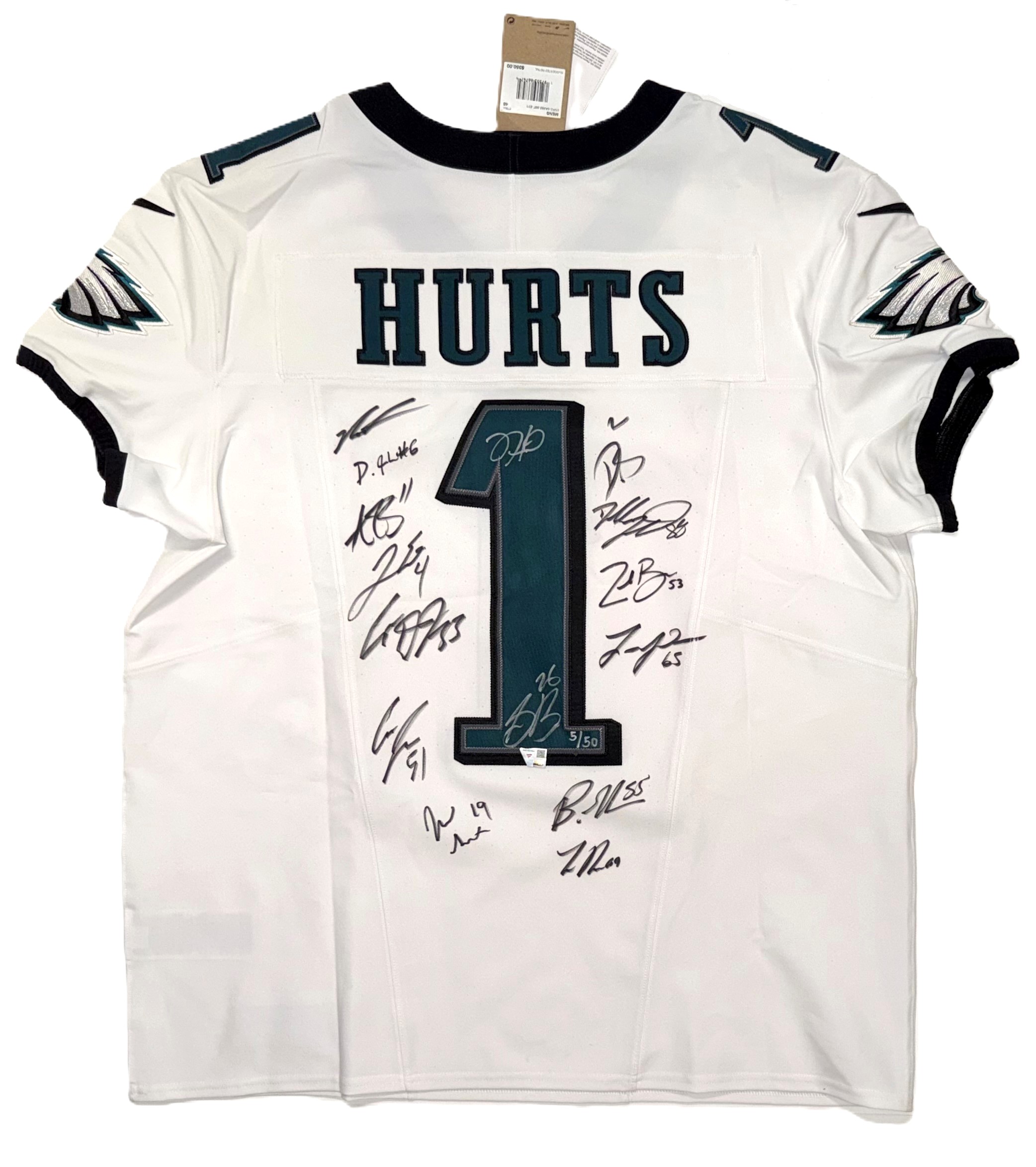 Philadelphia Eagles 2024-25 Super Bowl 59 Champs Team Signed Authentic Jersey
