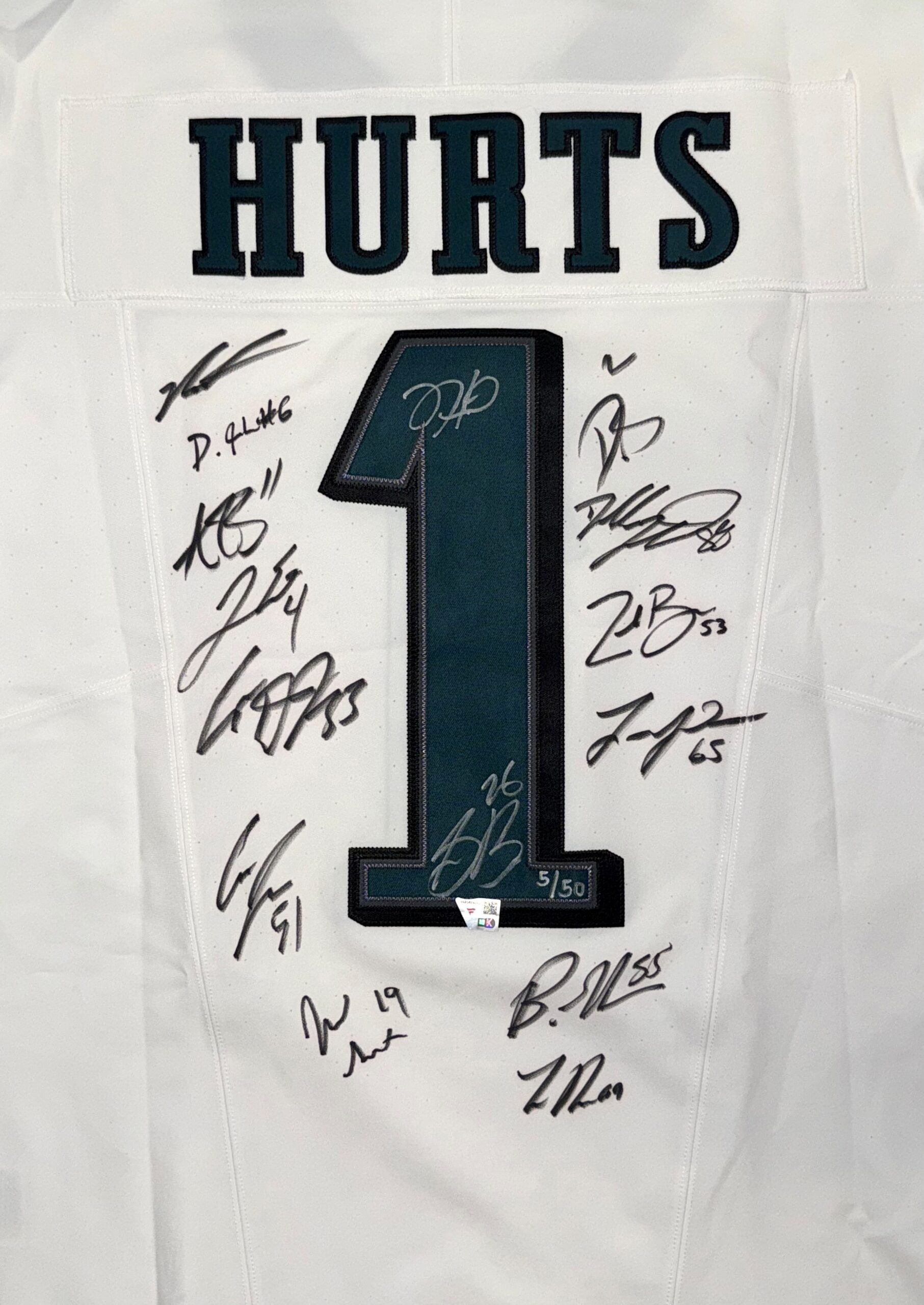 Philadelphia Eagles 2024-25 Super Bowl 59 Champs Team Signed Authentic Jersey - Image 4