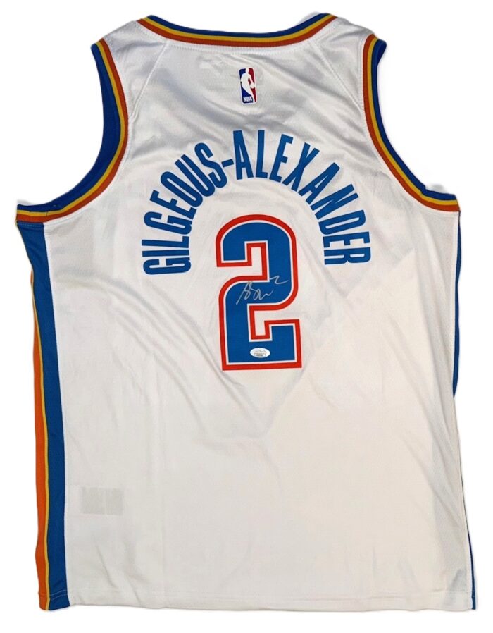 Shai Gilgeous-Alexander SGA Signed OKC Thunder Nike Jersey (White)