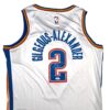 Shai Gilgeous-Alexander SGA Signed OKC Thunder Nike Jersey (White) - Image 2
