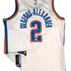 Shai Gilgeous-Alexander SGA Signed OKC Thunder Nike Jersey (White) - Image 3
