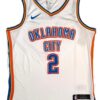 Shai Gilgeous-Alexander SGA Signed OKC Thunder Nike Jersey (White) - Image 4