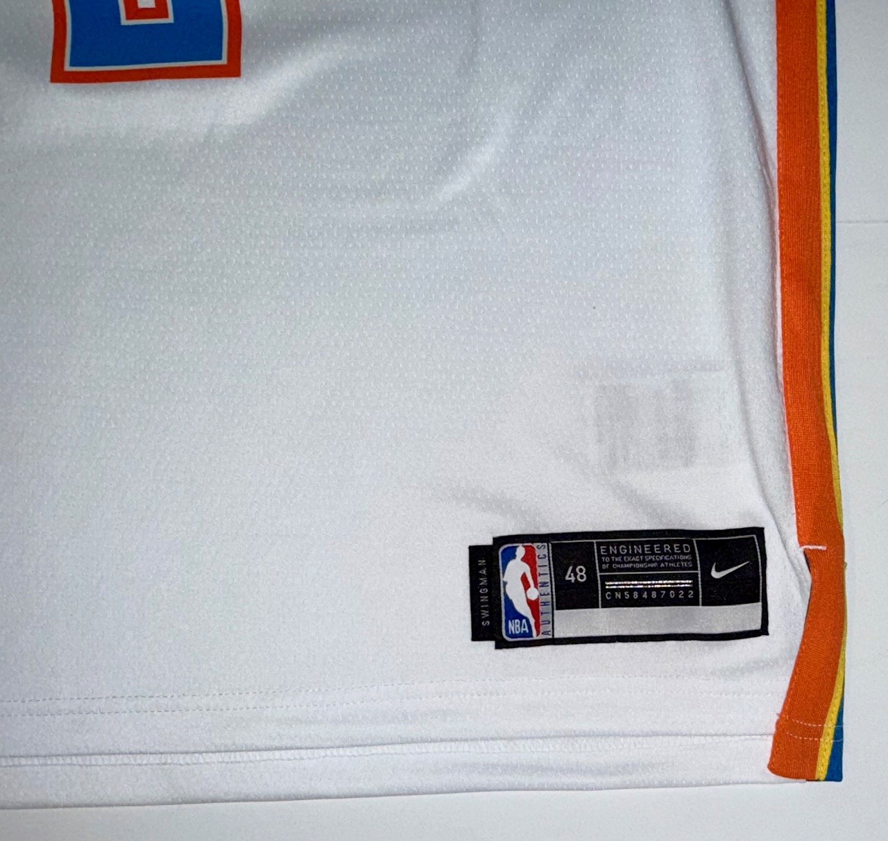 Shai Gilgeous-Alexander SGA Signed OKC Thunder Nike Jersey (White #2) - Image 4