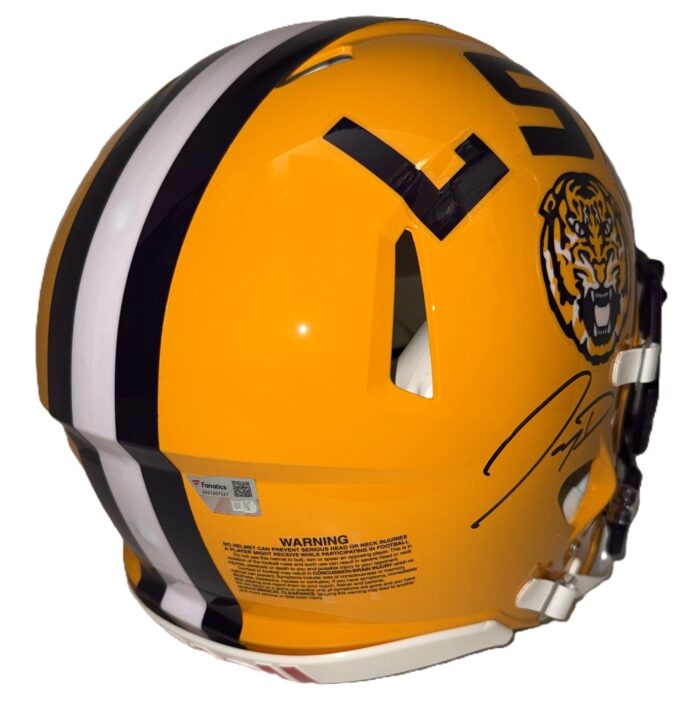 Jayden Daniels Signed Speed Authentic LSU Tigers Helmet - Image 3