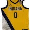 Tyrese Haliburton Signed Indiana Pacers Jersey Yellow - Image 3