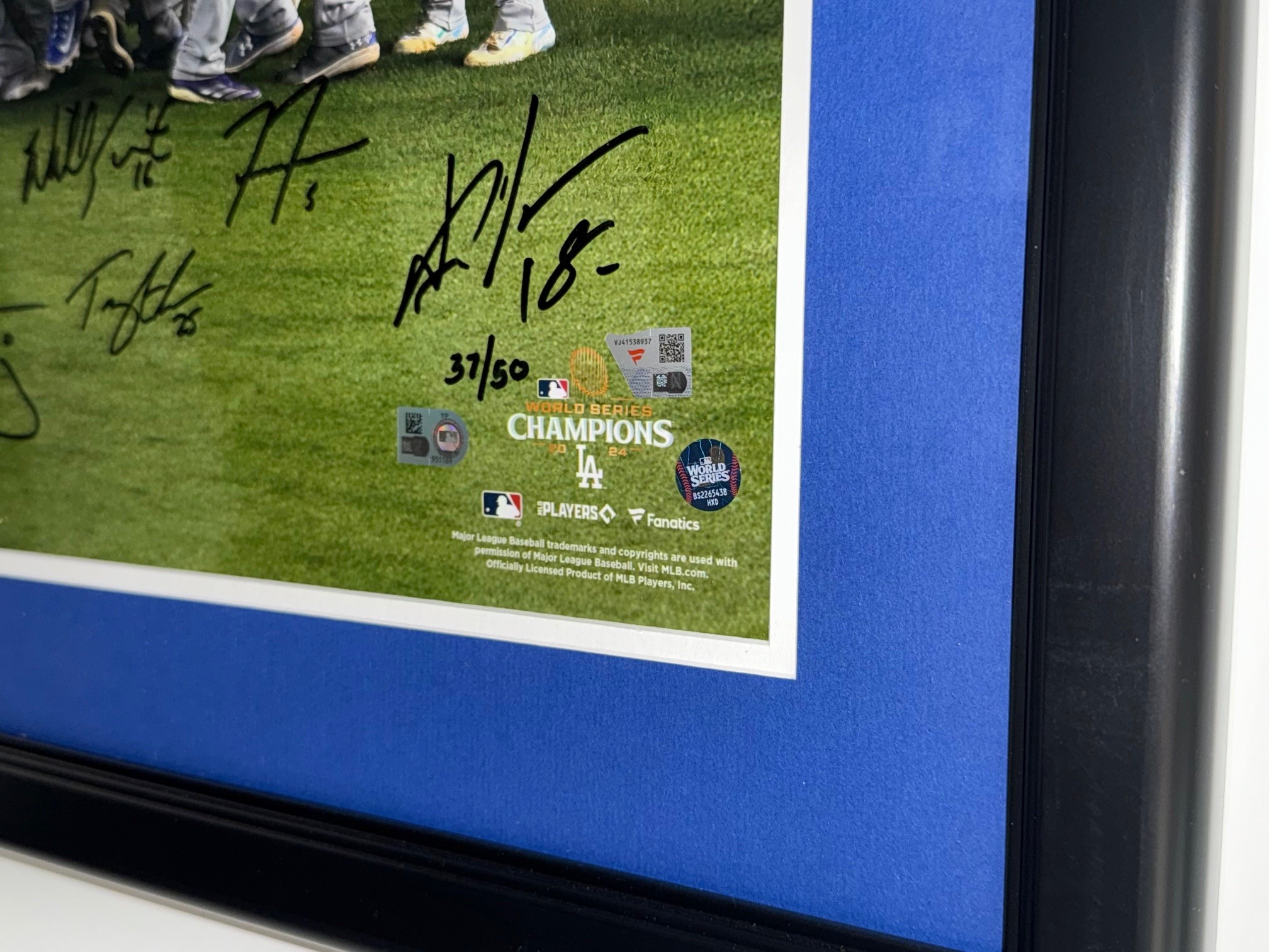 LA Dodgers 2024 World Series Champs Team Signed Photograph - Image 4